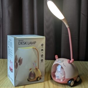 Cute Mini Desk Lamp with Pen Holder